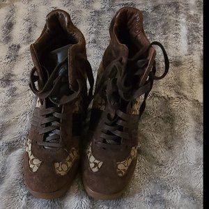 COACH WEDGE SNEAKERS